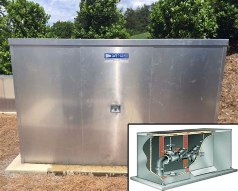 metal backflow preventer cages enclosures|insulated covers for backflow preventers.